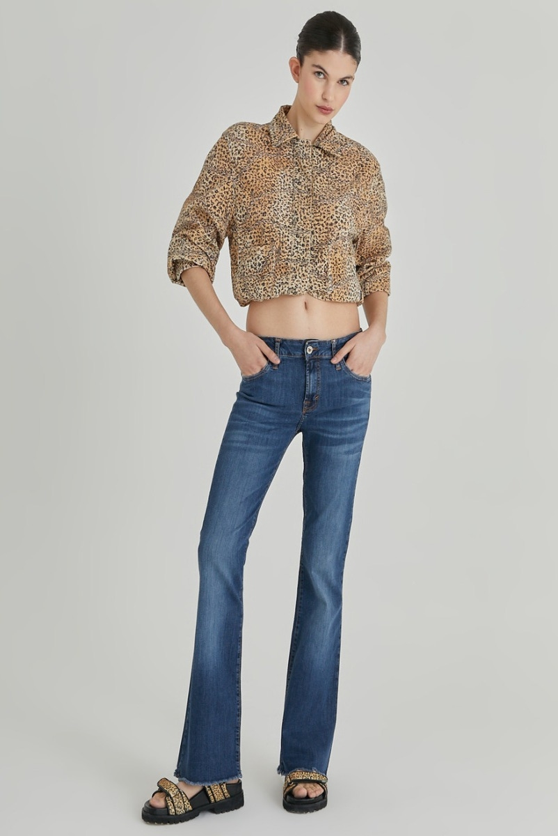 JEAN LOW BOOTCUT BLUE