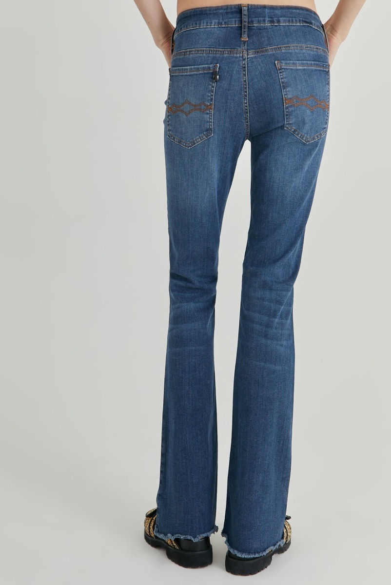 JEAN LOW BOOTCUT BLUE