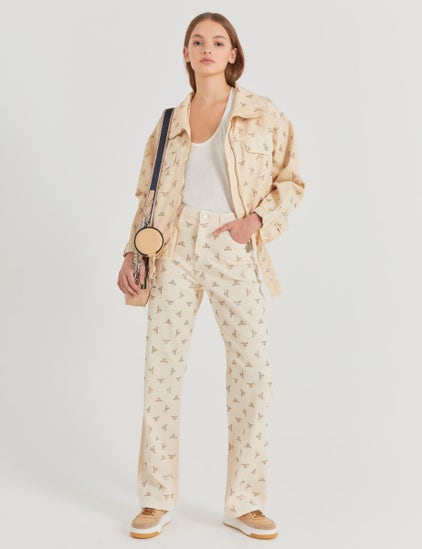 PANTALON LONG LEG CREAMY