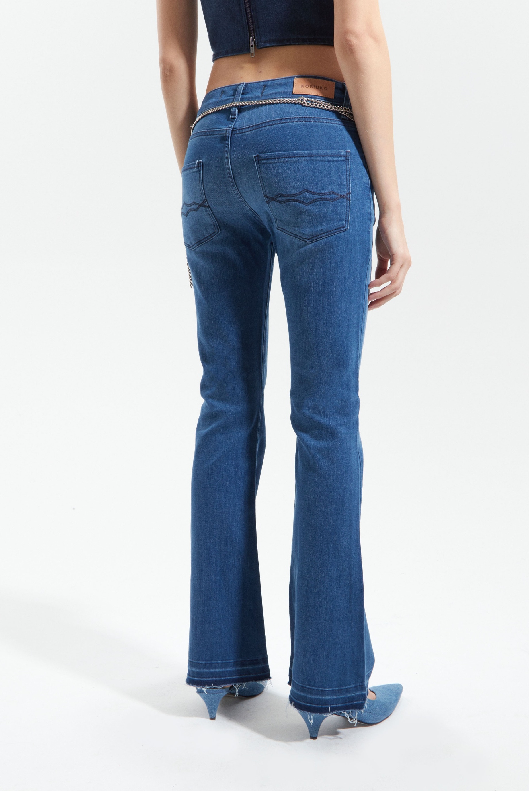JEANS BOOTCUT LOW PREMIUM BLUE