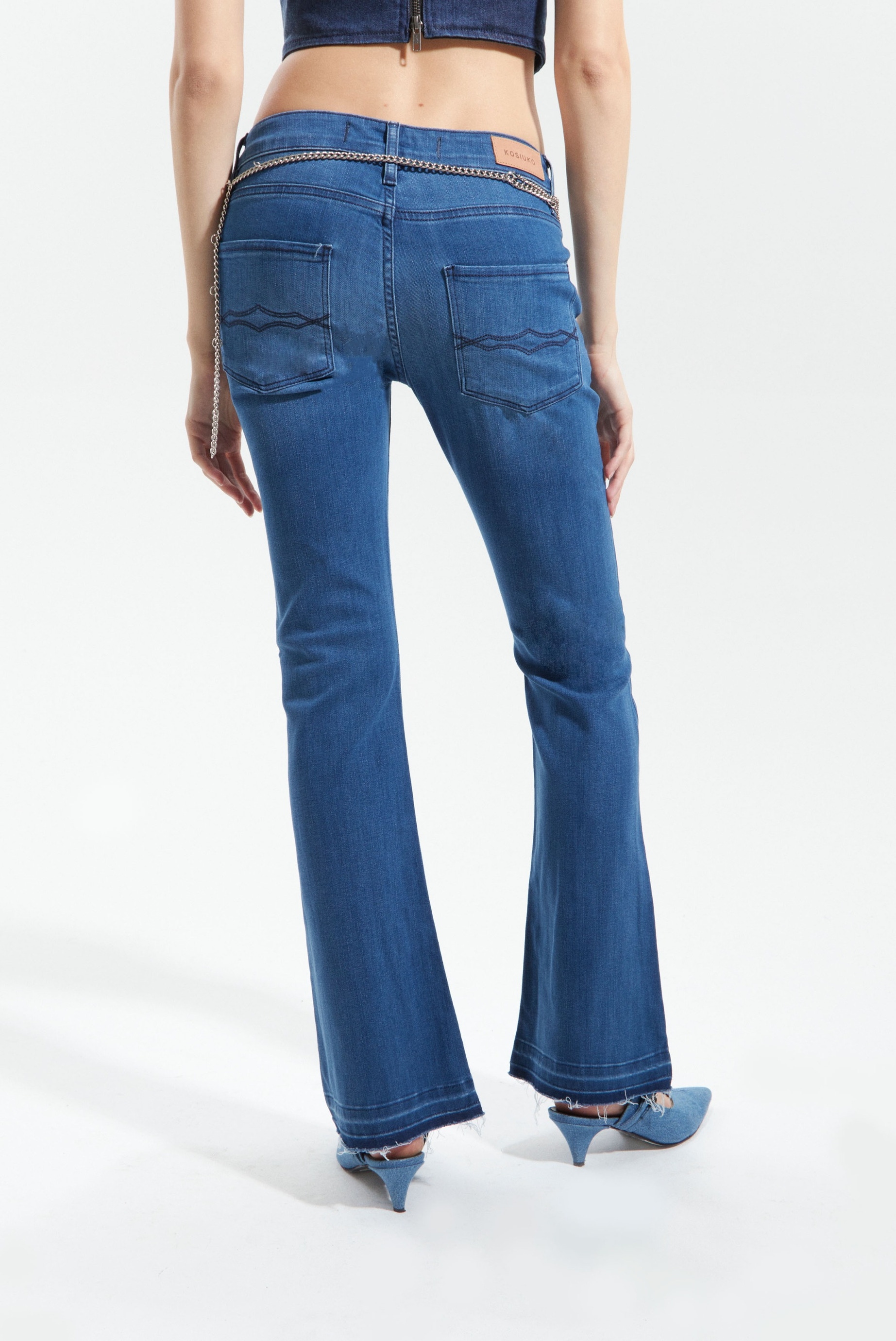 JEANS BOOTCUT LOW PREMIUM BLUE
