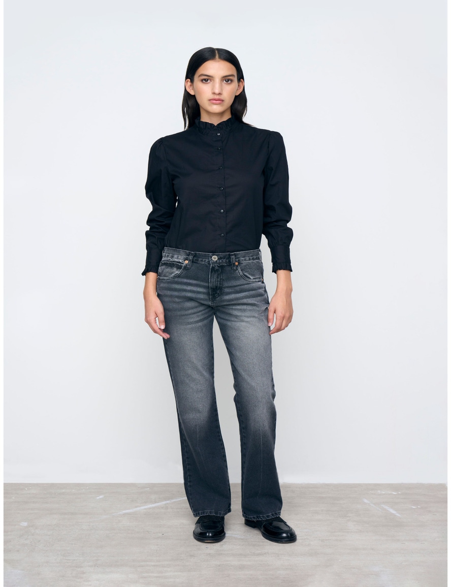 JEANS KATE WIDE BLACK