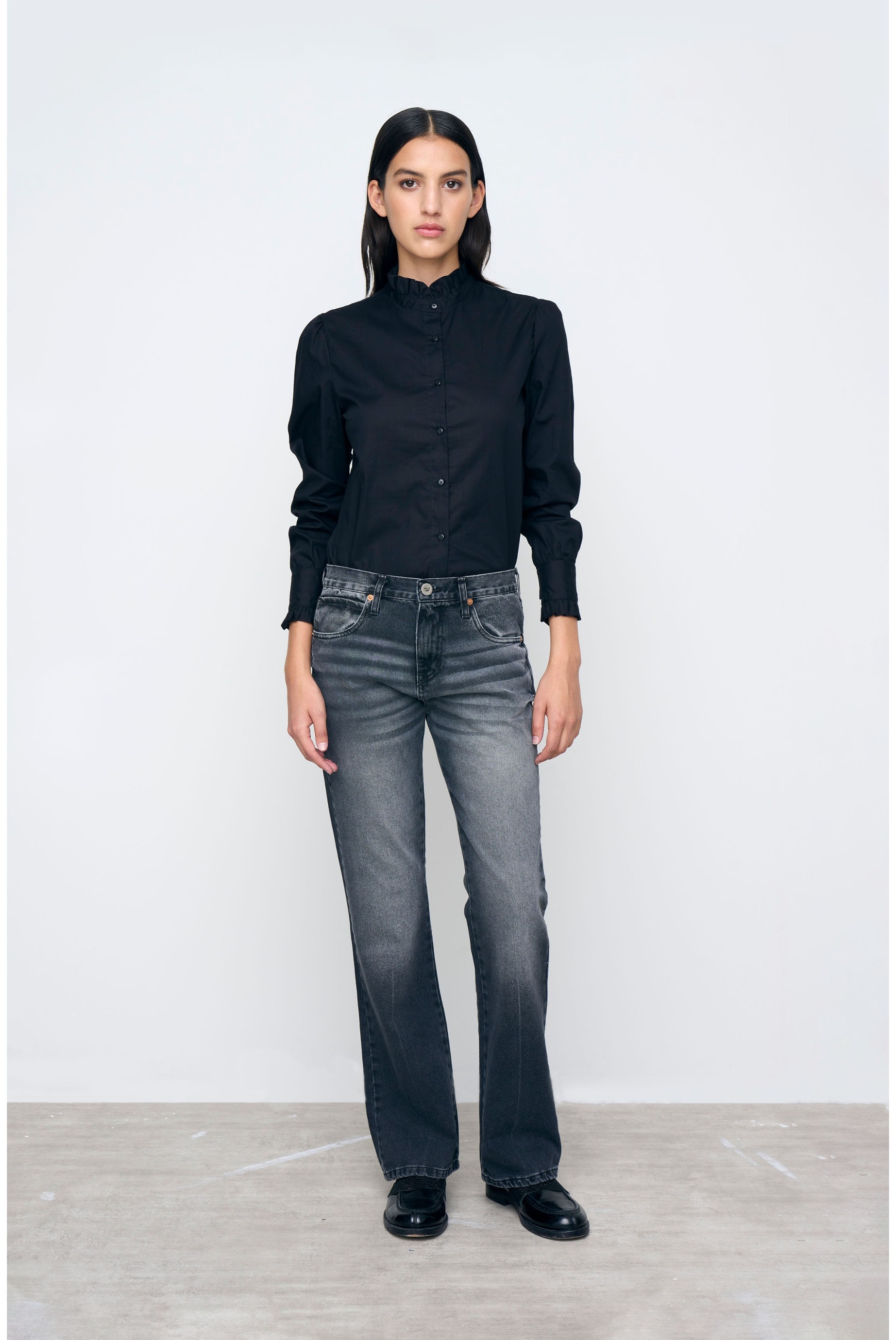 JEANS KATE WIDE BLACK