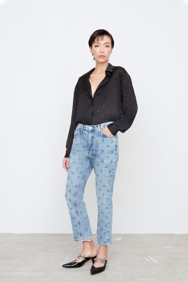 JEANS RECTO GINGER SHINE LOGO