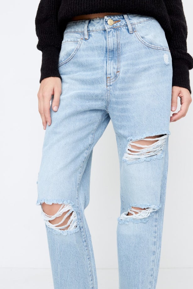 JEANS CARROT SUKI LIGHT DESTROYED
