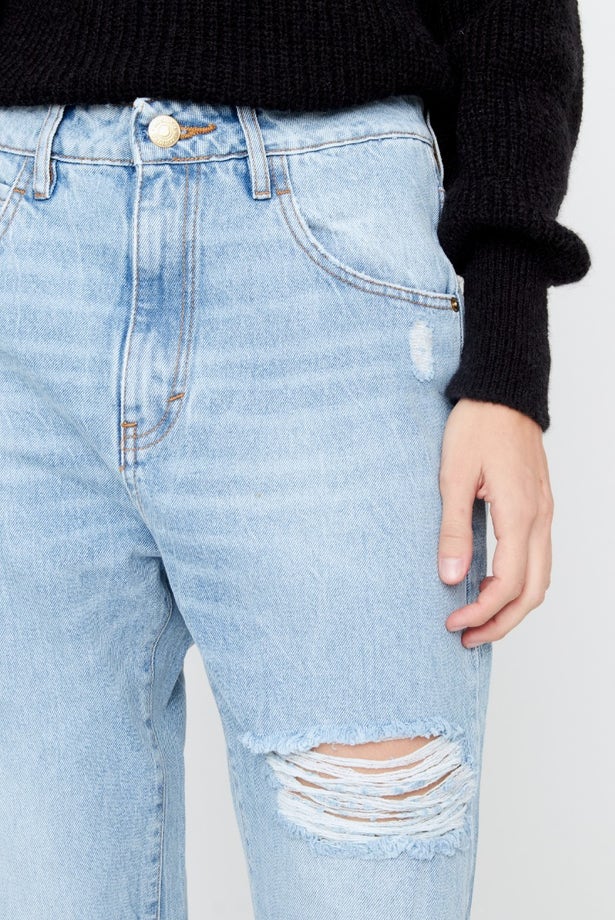 JEANS CARROT SUKI LIGHT DESTROYED