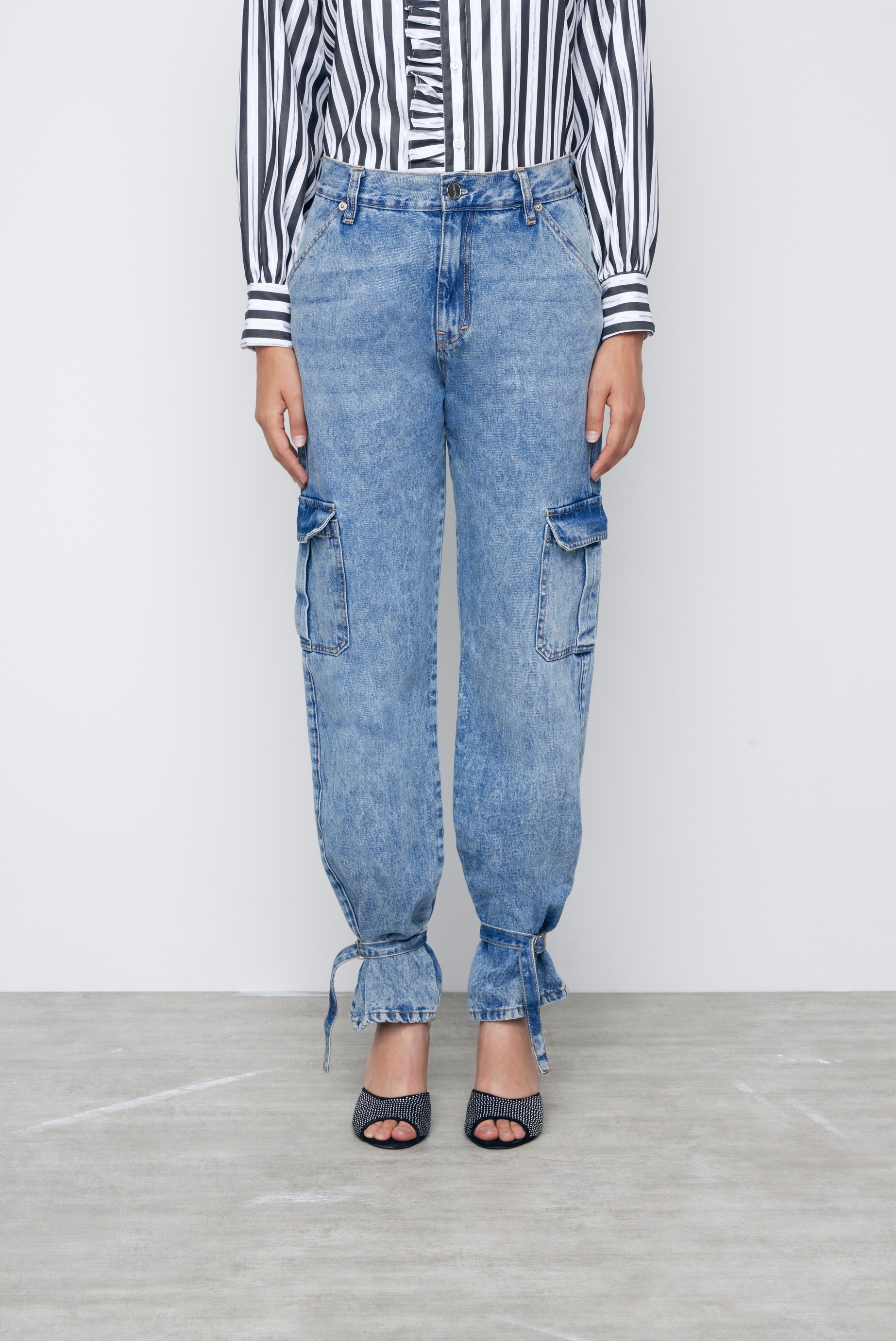 JEANS CARGO FRANK BLUE