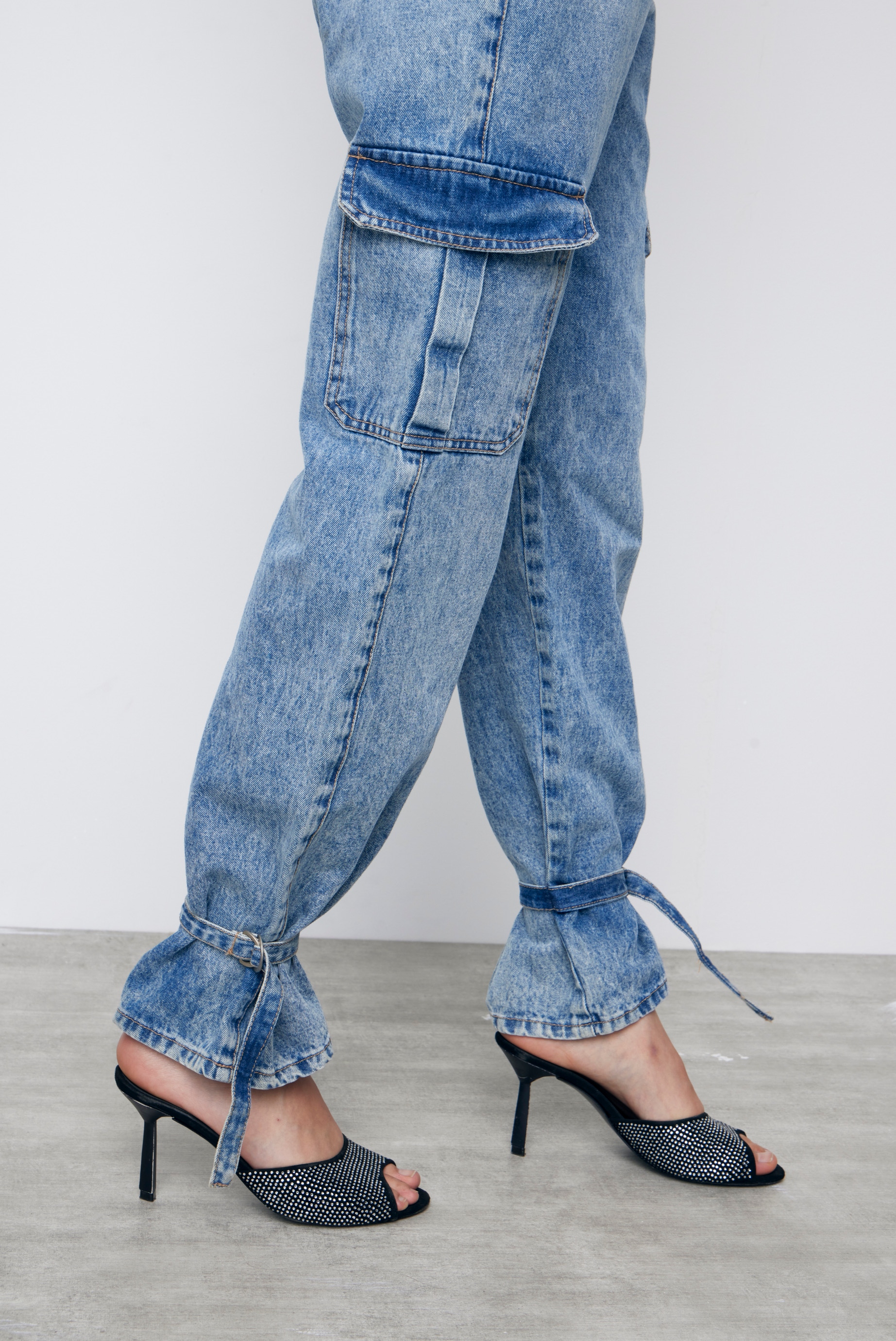 JEANS CARGO FRANK BLUE