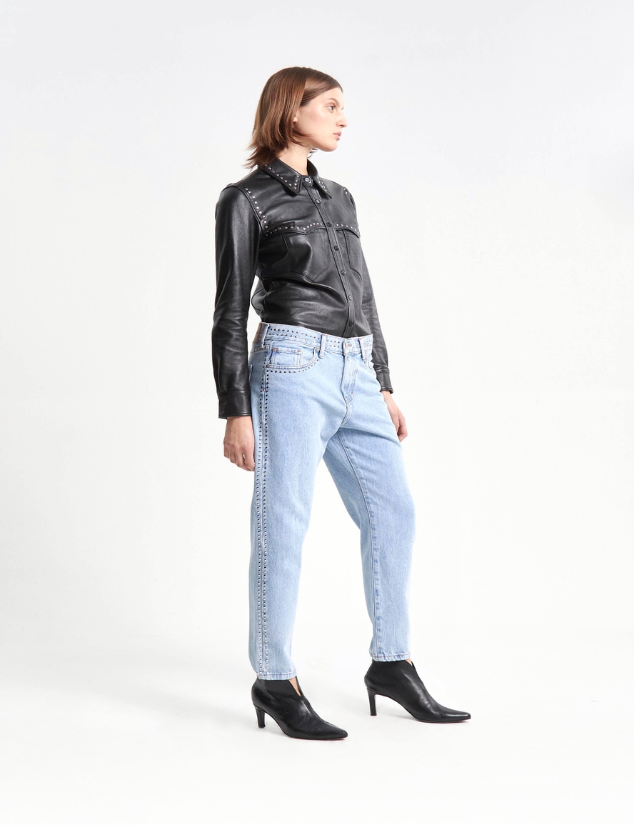JEANS BOYFIT TASH LIGHT STUDS