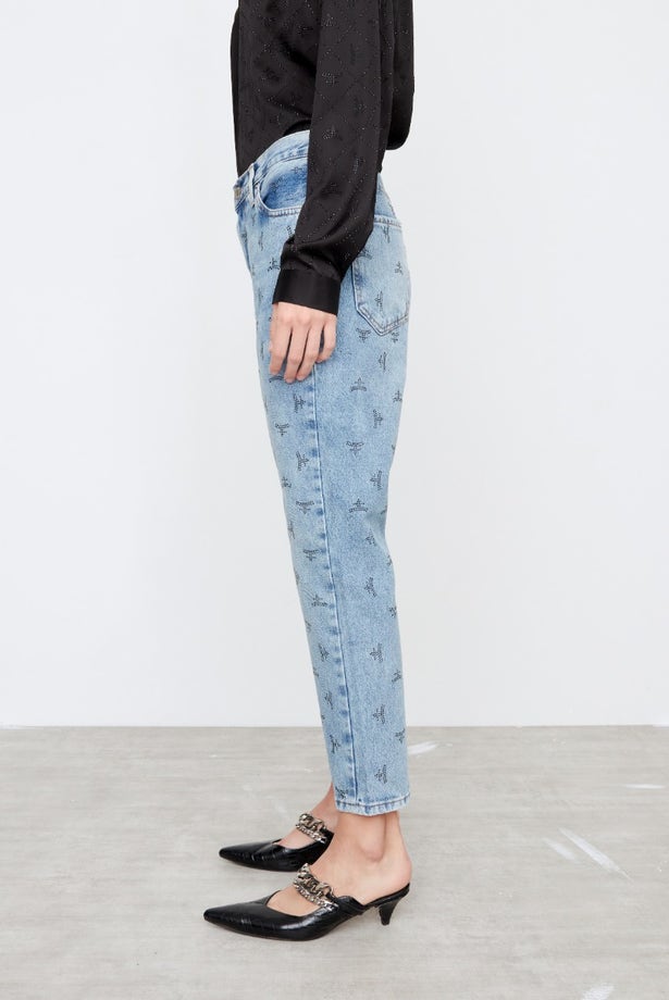 JEANS RECTO GINGER SHINE LOGO