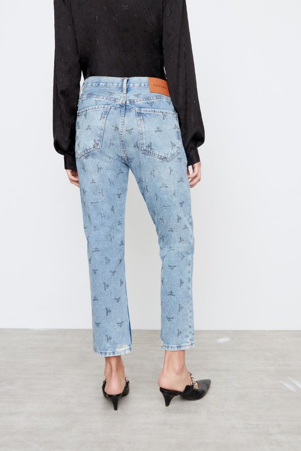 JEANS RECTO GINGER SHINE LOGO