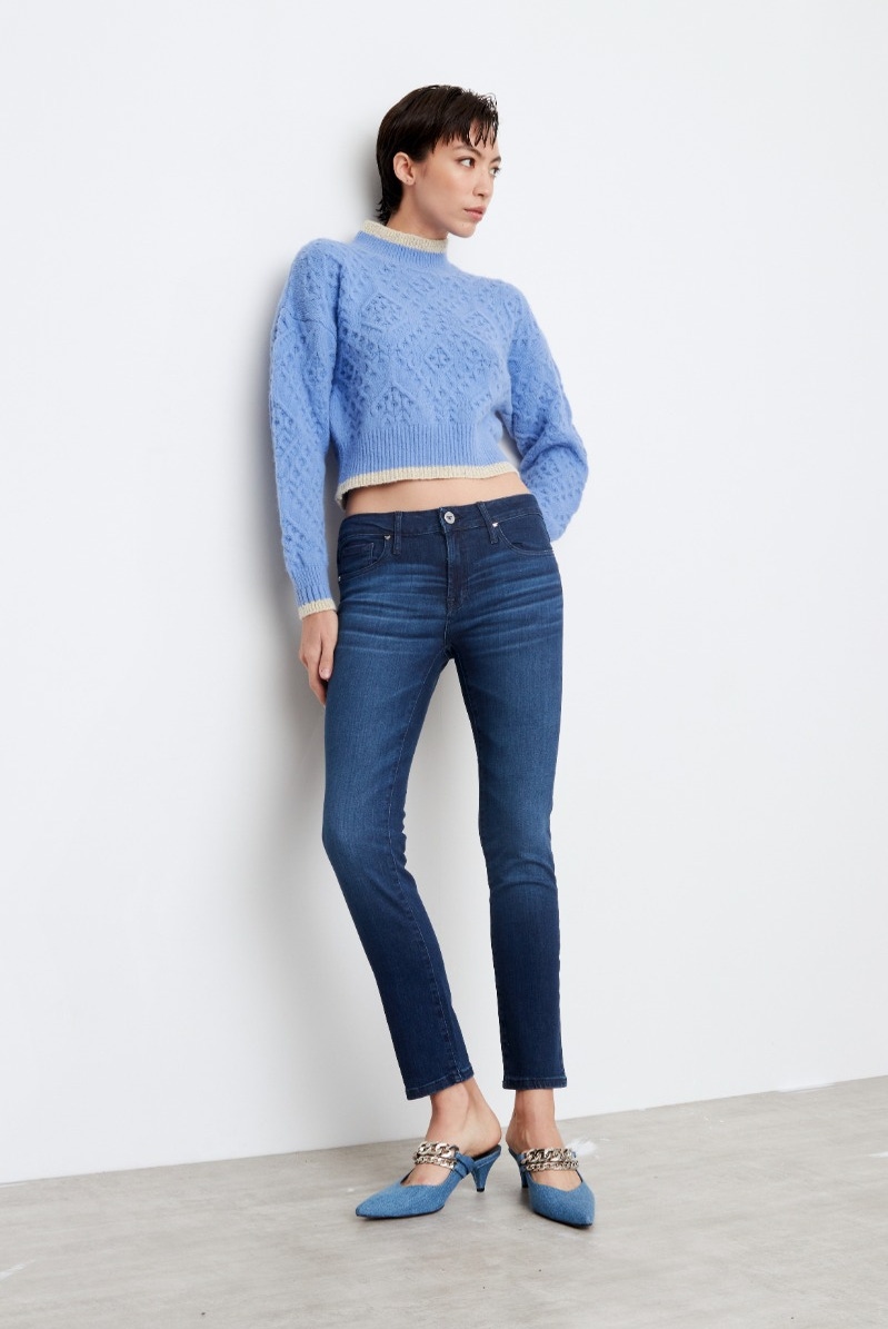 JEANS LOW CIGARETTE INTENSE BLUE