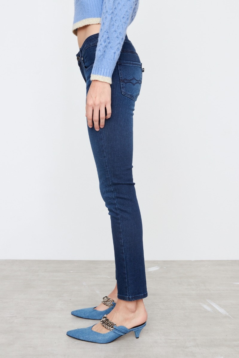 JEANS LOW CIGARETTE INTENSE BLUE
