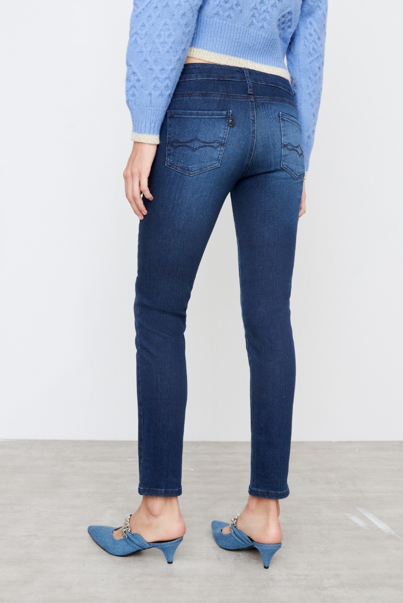 JEANS LOW CIGARETTE INTENSE BLUE
