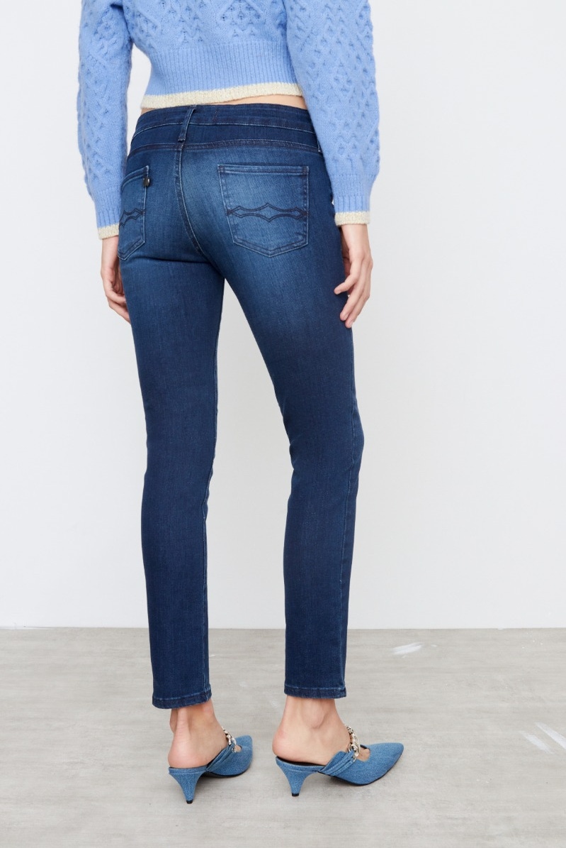 JEANS LOW CIGARETTE INTENSE BLUE