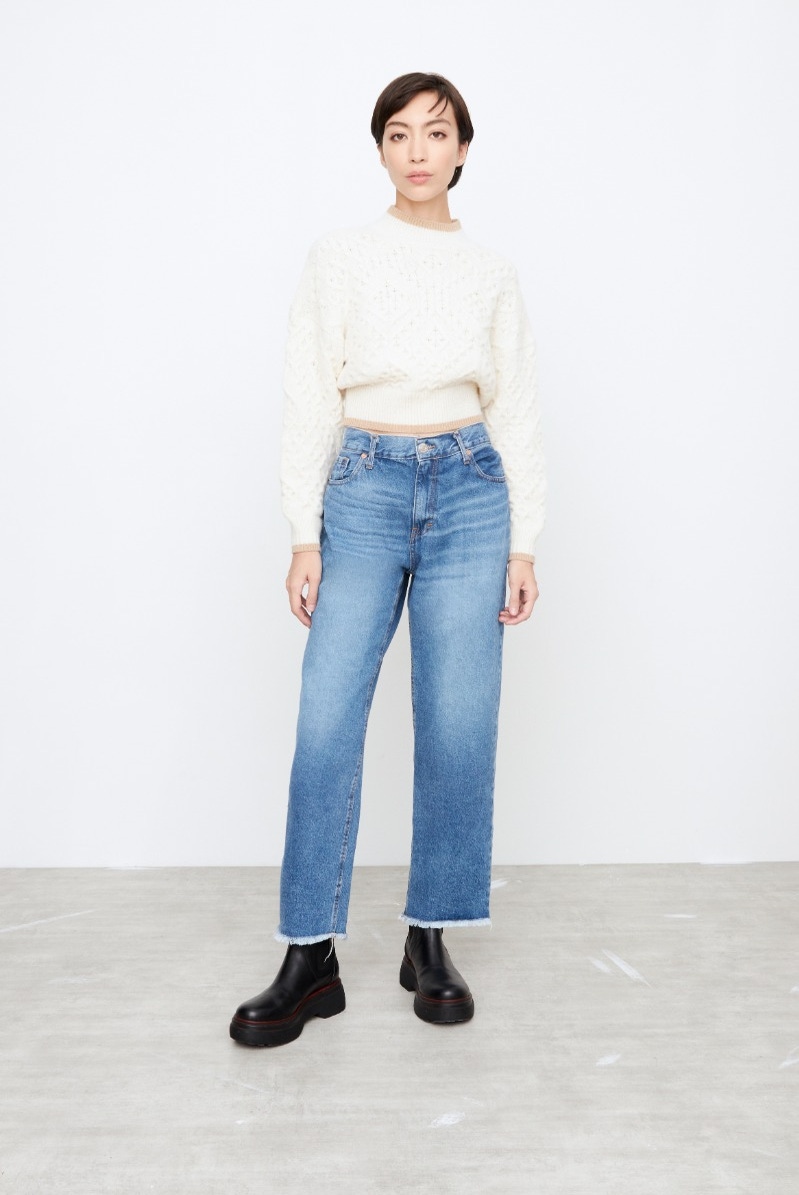 JEANS ABBY STRAIGHT BLUE