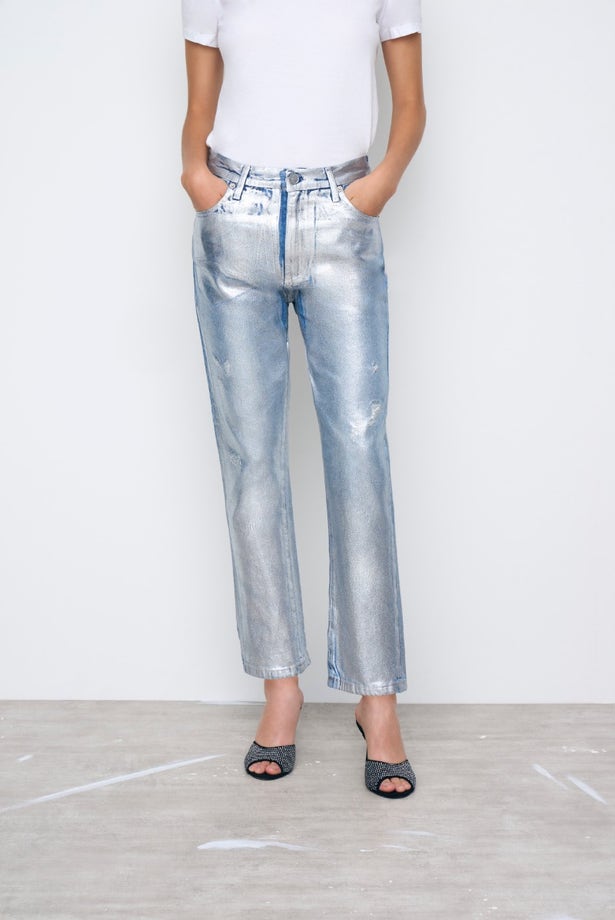 JEANS RECTO GINGER METALLIC