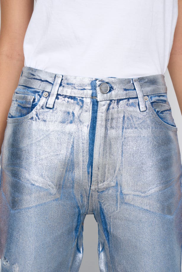 JEANS RECTO GINGER METALLIC