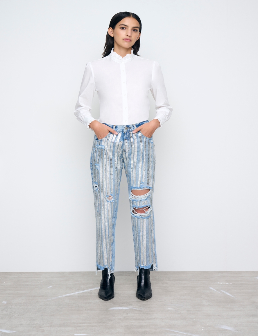 JEANS BOYFIT TASH LIGHT SHINY