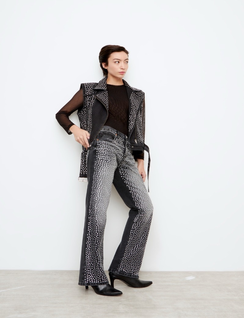JEANS KATE MOTO BLING
