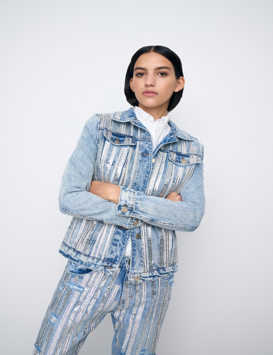 CAMPERA CATANIA LIGHT SHINY STRIPES