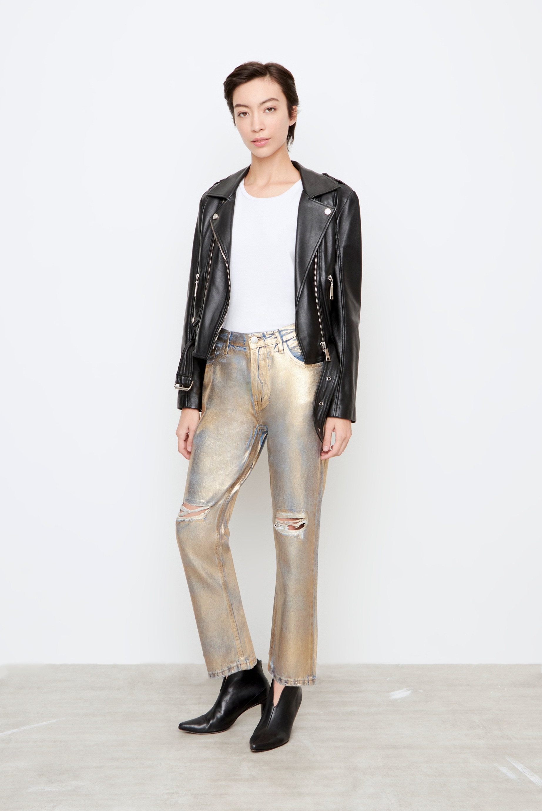 JEANS GINGER METALLIC GOLDEN