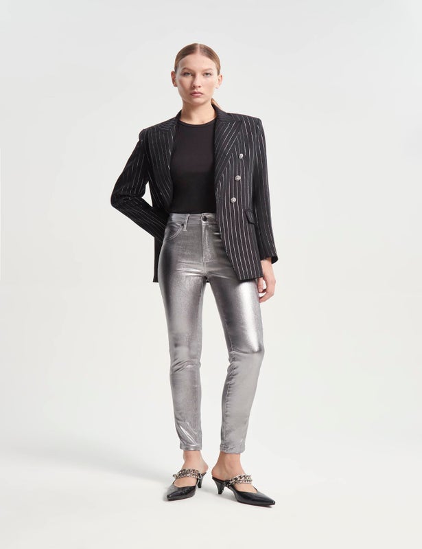 CHUPIN FLORA METALLIC SILVER