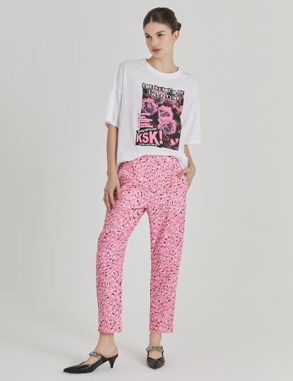 PANTALON BRUSH STAIN PINK