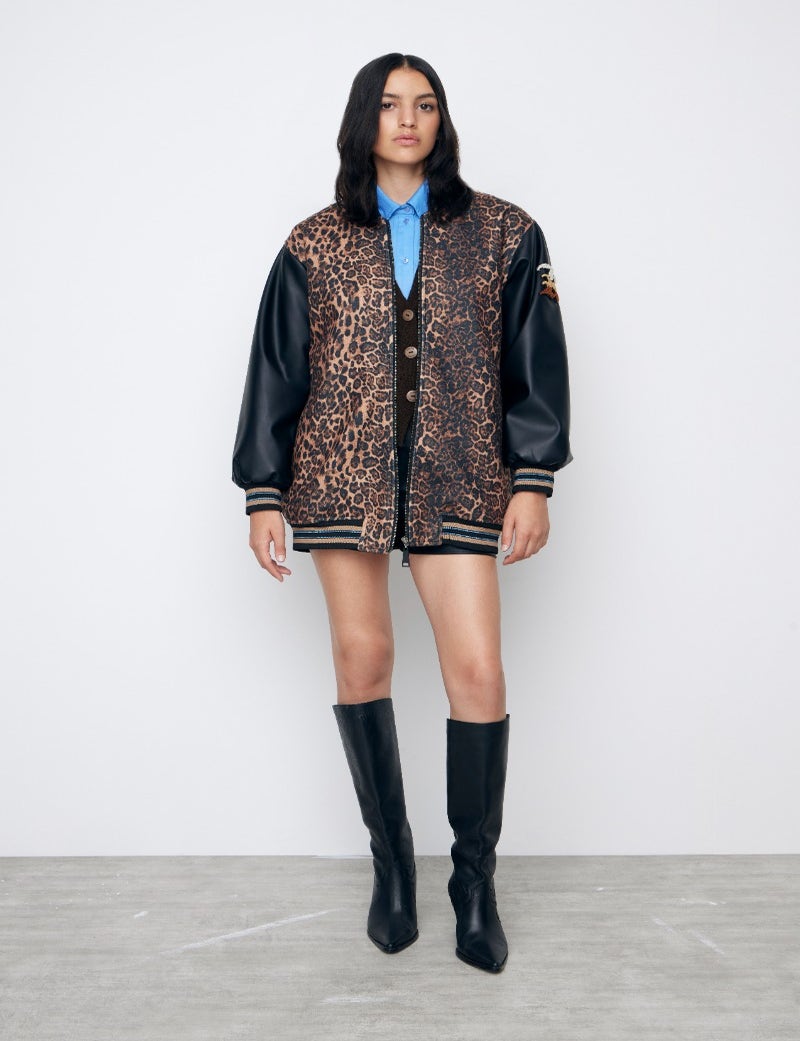 BOMBER WINTER LEOPARD
