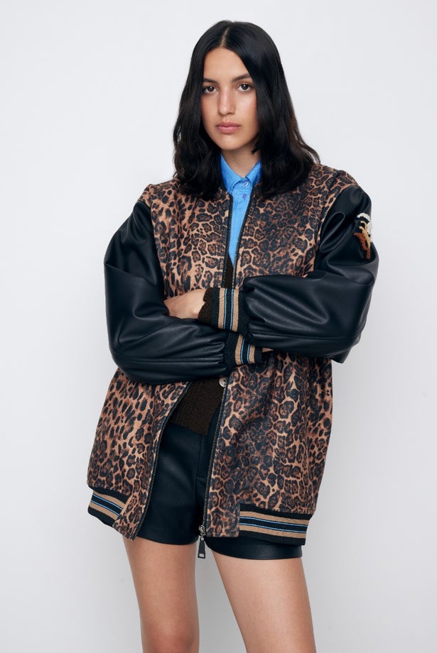 BOMBER WINTER LEOPARD