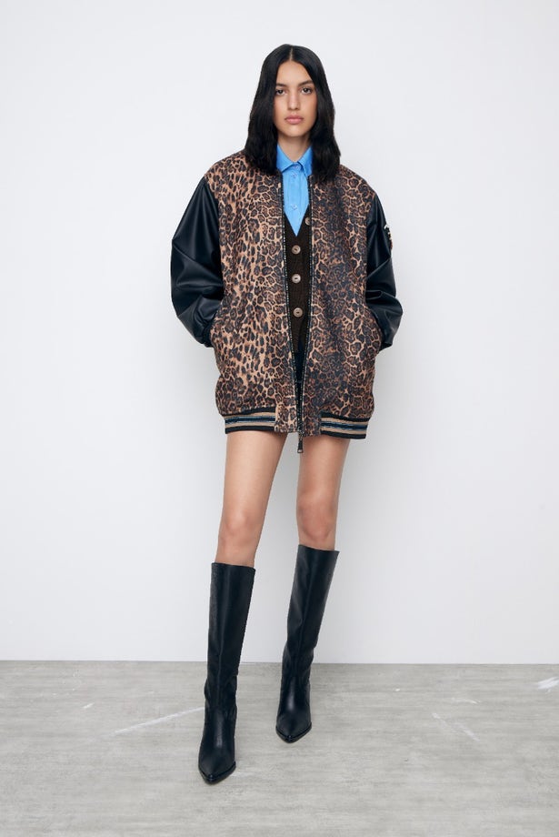 BOMBER WINTER LEOPARD
