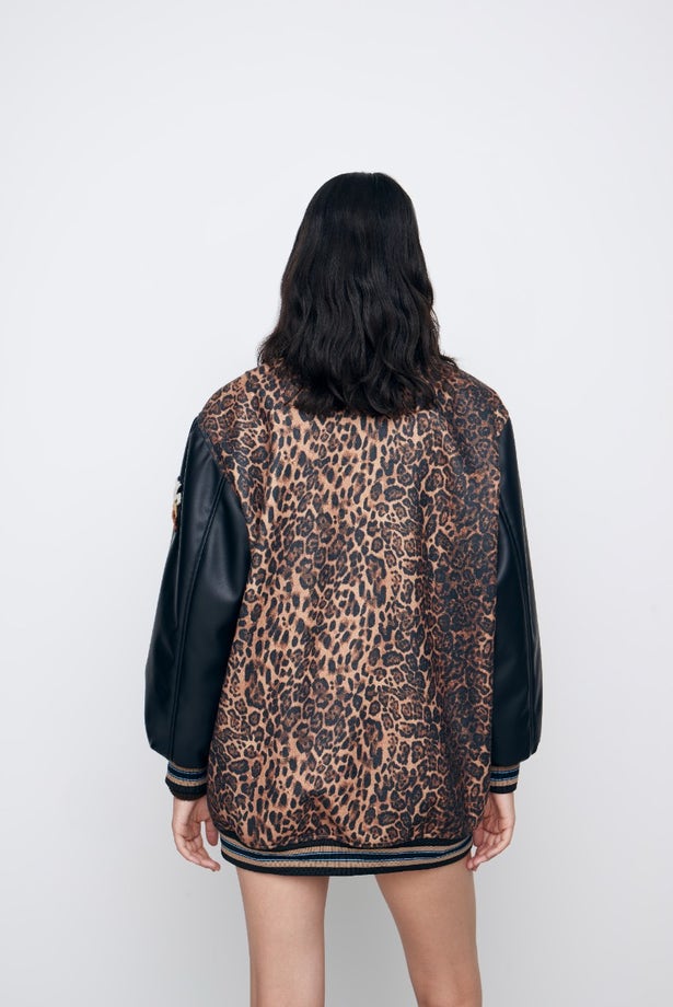 BOMBER WINTER LEOPARD