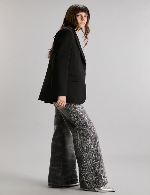 JEANS FUNKY BLING PRINT                                                                              